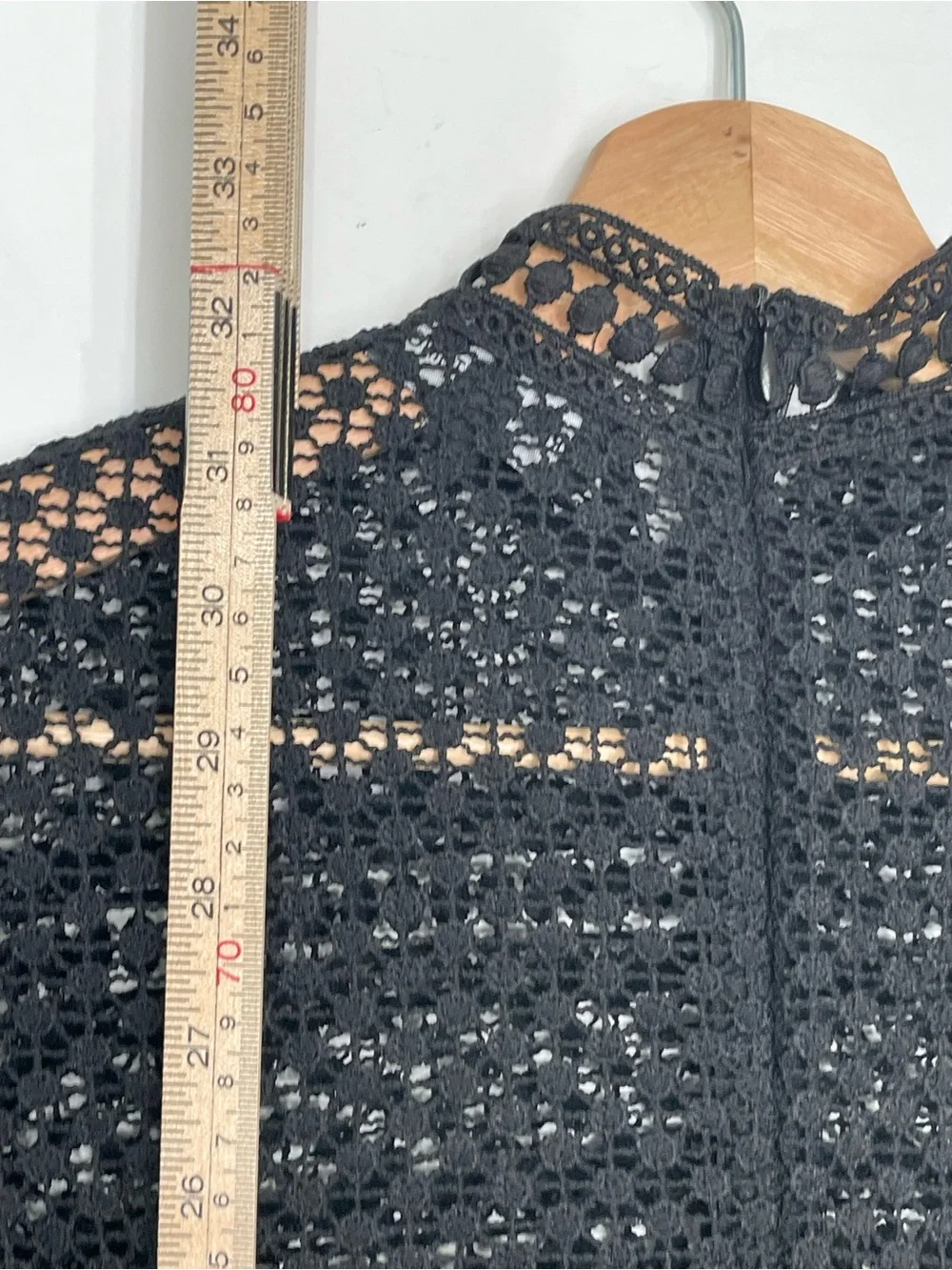 PrettyLittleThing Caya Black Premium Lace Panel Tiered Mini Dress Size 6